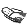 Mokuo Motorcycle Rear Luggage Rack with Handrail in Heavy Iron