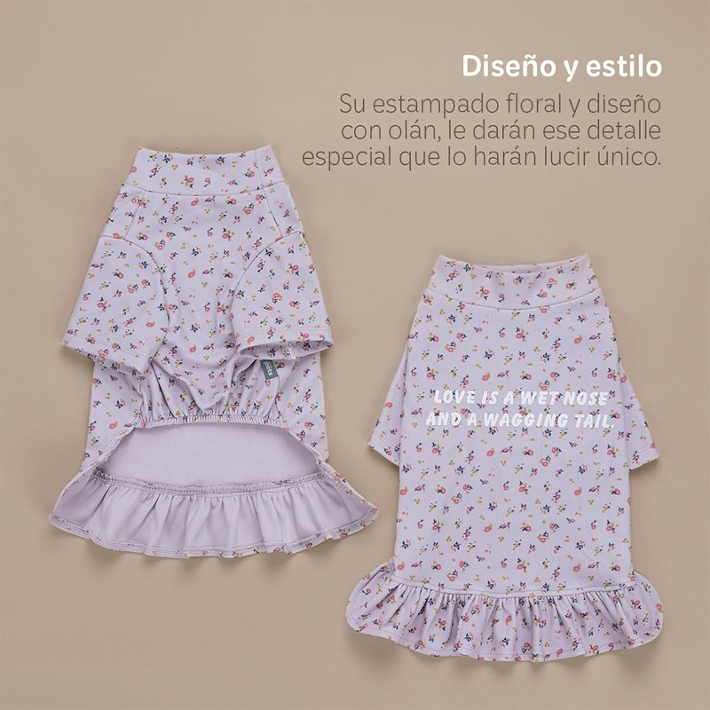 ESQUIMAL Playera Camiseta con Olán para Perro Ropa Térmica Mascota