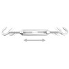 vidaXL Awning Accessory Set 8-Piece Carabiner Hook Tensioner Screw Wall
