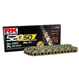 RK Racing Chain GB520SO-114 Gold 114 Link O-Ring Chain with Connecting Link