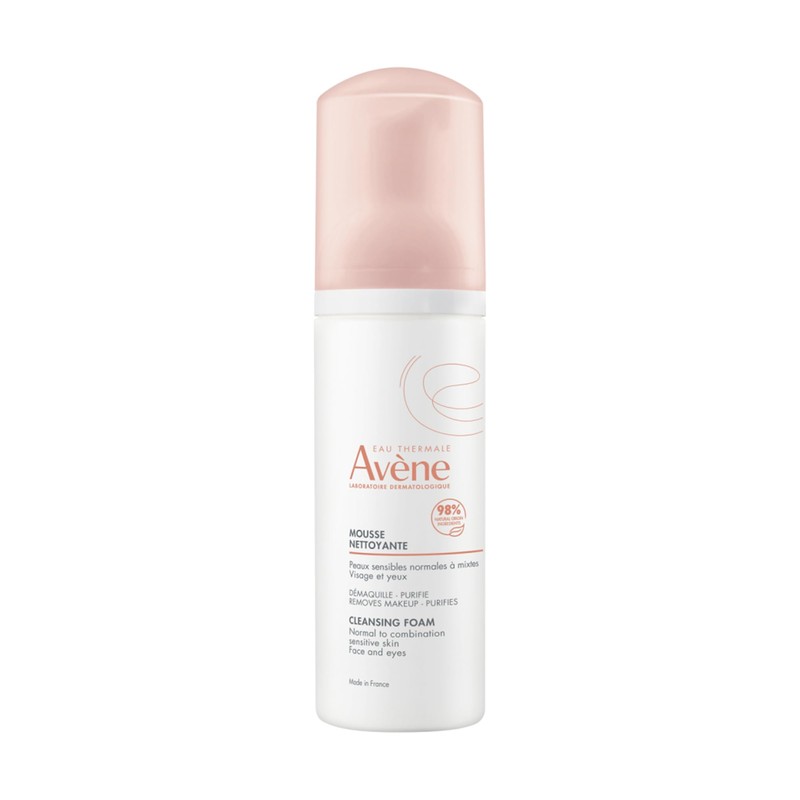AVENE, Espuma Limpiadora Facial, desmaquilla y purifica, piel normal a