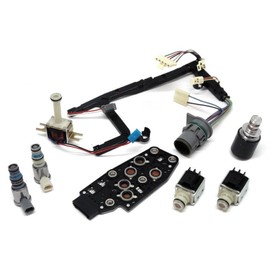A-HEENGOINWEI 1set Transmission Solenoid Kit Set with Harness 4L60E 4L65E 4L70E Transmission Master Solenoid Kit Replacement for 1993-2005 GM EPC Shift TCC 3-2 PWM