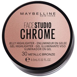 Maybelline New York Face Studio Chrome Jelly Highlighter, Bronze, 38 g