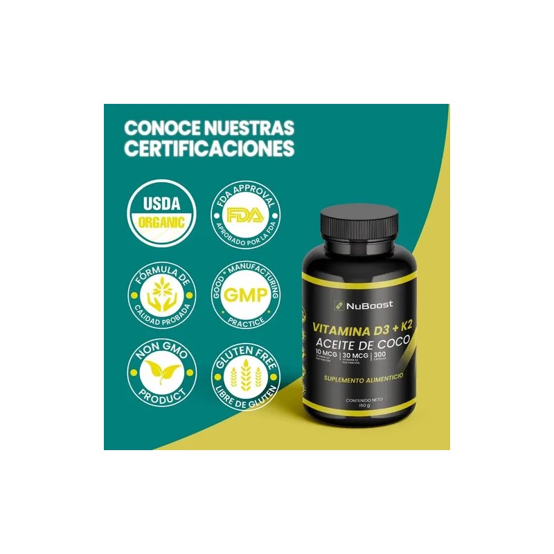 Kit Myo D Chiro Inositol Y Vitamina D3 K2 Nuboost