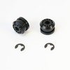 AUPARTIK 2PCS Transfer Case Shift Linkage Bushing with E-clips Fit