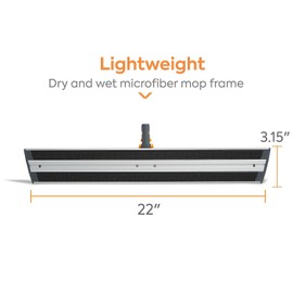 Coastwide Professional 22" Microfiber Wet Mop Frame, Aluminum