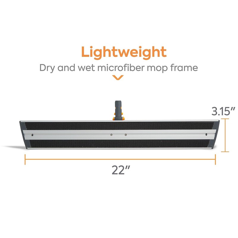 Coastwide Professional 22" Microfiber Wet Mop Frame, Aluminum