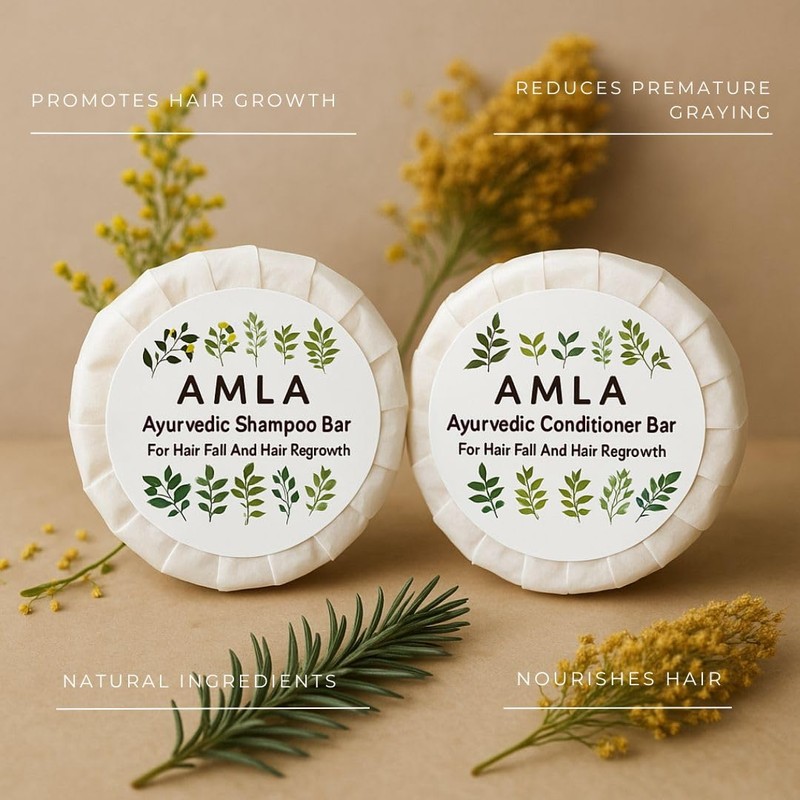 Nature Skin Shop Amla Shampoo and Conditioner Set, Ayurvedic Formula