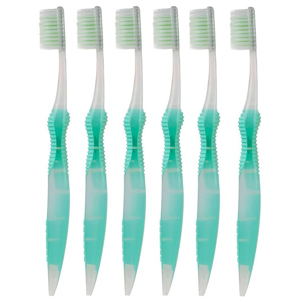 Sofresh Flossing Toothbrush - Adult Size | Your Choice of Color | (6, Teal)