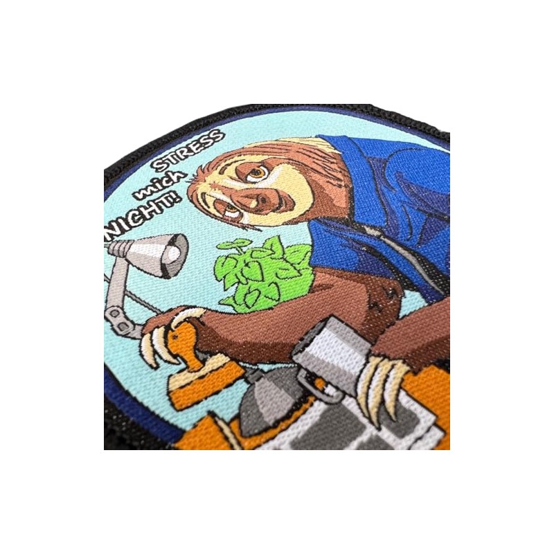 Authority Sloth Textile Patch with Velcro