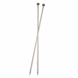 Knit Pro KP10281 Nova Metal: Knitting Pins: Single Ended: 15cm x 3.00mm Silver