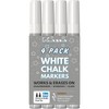 Kassa White Chalk Markers, 6 MM, 4 pack