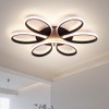 Oliterlux Modern LED Ceiling Light Fixture Black Flush Mount Ceiling