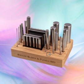 JDT 18 Pcs Swage Block & Punch Set | Steel Dapping, Shaping, Forming Craft | JDT |