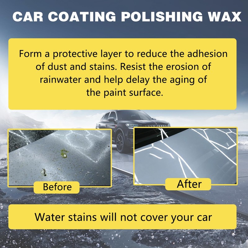 Titanium Ceramic Wax Cream for Cars,Advanced Car Coating & Polishing