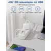 USA Adapter Socket, Travel Adapter with PD20W USB Quick Charge,