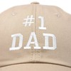 DALIX #1 Dad Hat Number One Embroidered Baseball Cap in