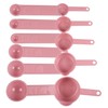 Septe Plastic Pink Measuring Cups and Spoons Set of 11,