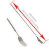 an 1 Piece Stainless Steel Telescopic Extendable Fork for Dinner