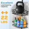 Corner Shower Caddy Tension Pole, Adjustable No-Drill Widen Shelves