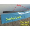Coping Strips for Overlap Above Ground Pool Liners, Plastic Coping