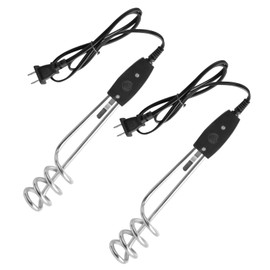 2 Pcs 1000W-110V Immersion Water Heater - 10in Immersion Electric Water Heater - Portable Submersible Water Heater Fit for Camping, Ceramics Cups or Bucket Heating