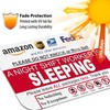 Night Shift Worker Sleeping Sign - Leave Package Sign Do
