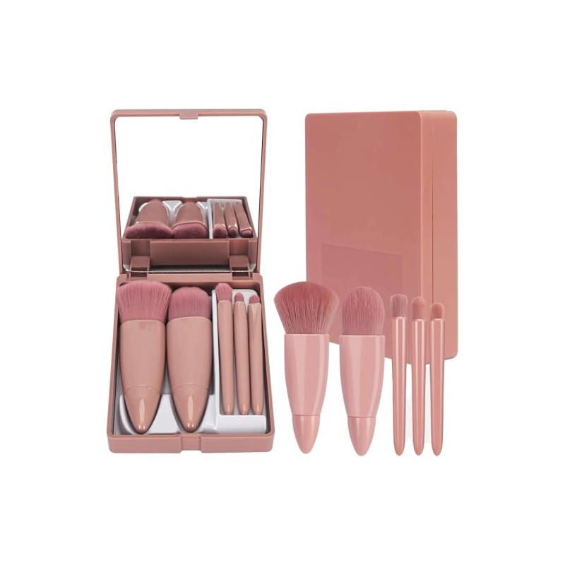 Set de Brochas de Maquillaje de Viaje 5PCS Mini de