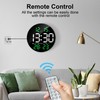Lafocuse 25 cm Wall Clock Digital LED Large Round Electronic