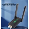 USB Wifi Adapter Dual Antennas Dual Band 5G 2.4G 1300Mbps