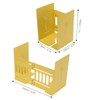 Retractable Book End Stable Adjustable Elegant Yellow Decorative Bookends for