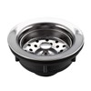 RV Sink Drain with Basket Strainer Stainless Steel 3 1/2"