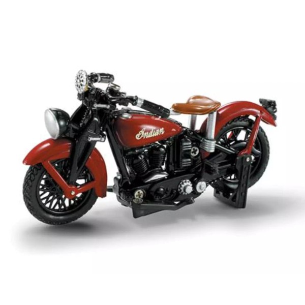New-Ray 1937 Indian Junior Scout Red Motorcycle Die Cast with