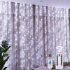 USB LED Curtain String Lights with Remote, 8 Modes Copper