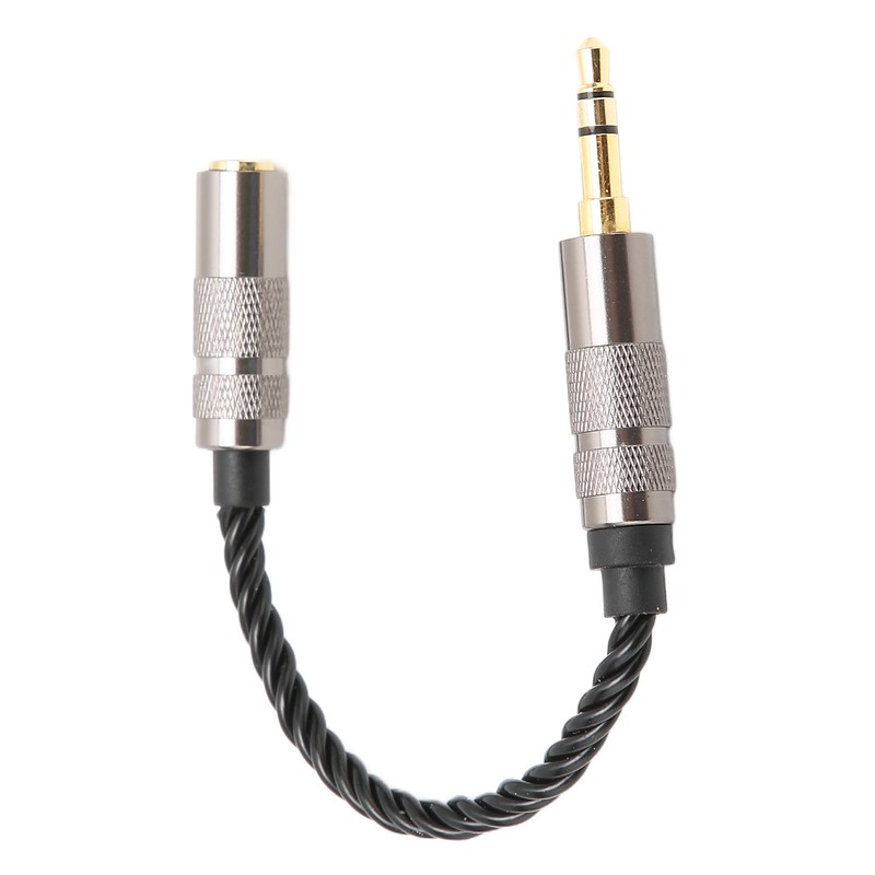 3.5 Male to 2.5 Female Adapter Portable Silver Plated Copper