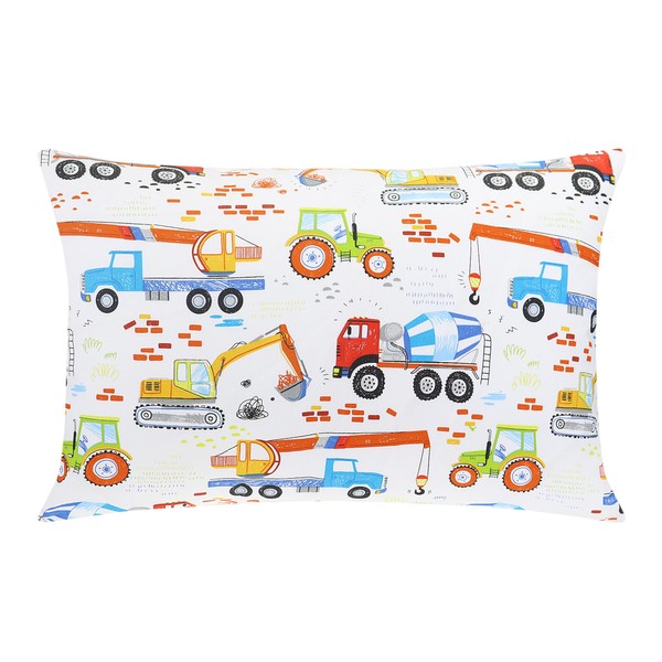 Cot Bed Pillow with Pillowcase - 40x60 cm Microfiber Filling Super Soft & Comfy Baby Pillows For Cot Bed,Perfect for Travel, Toddler Cot, Bed Set