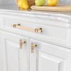 Amerdeco 10 Pack Knurled Gold Cabinet Pulls 5 Inch Hole