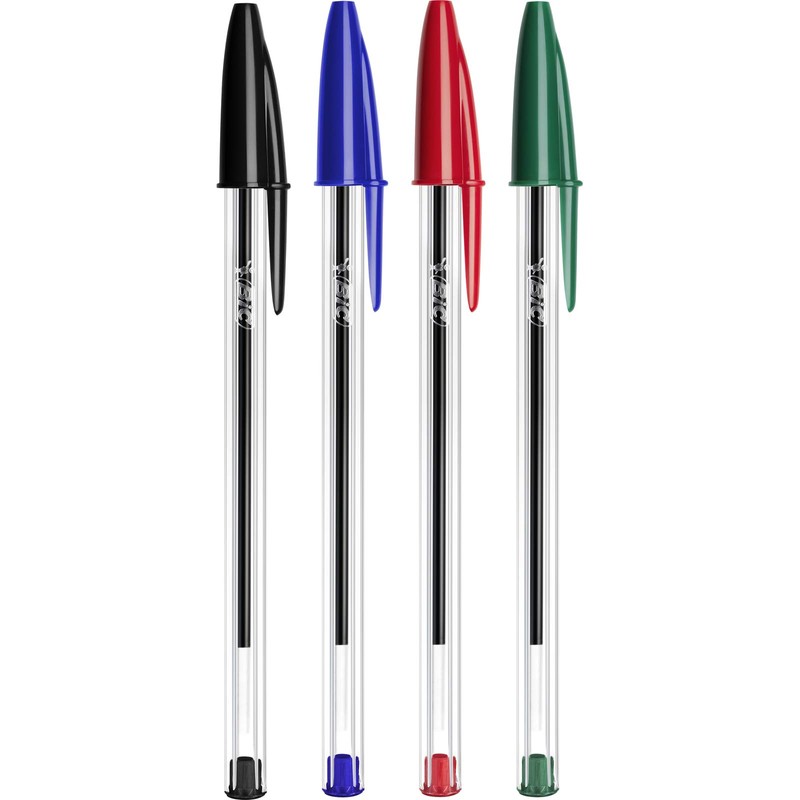 BIC Cristal Original Ballpoint Pens, Every-Day Biro Pen, Fine Point