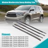 Priprilod Window Weatherstrip Sweep Molding Trim Chrome Compatible with Toyota