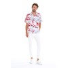 Matchable Family Hawaiian Luau Shirts, Misty Lotus White, Men, Large