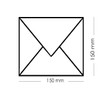 Square Envelopes 15 x 15 cm White Pack of 50