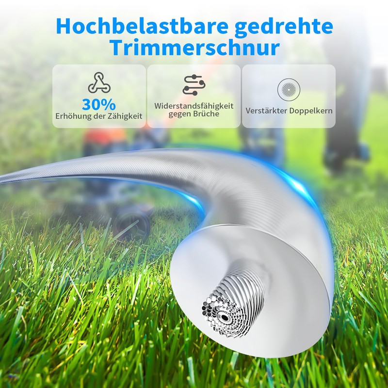 Forever Speed Grass Trimmer Line 3mm*50m Round Steel Wire Universal