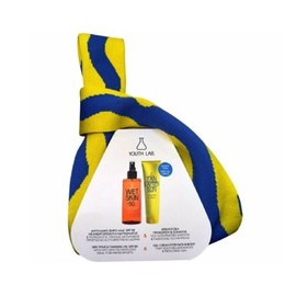 Youth Lab Wet Skin Summer Set Dry Touch Tanning Oil, 200ml & Tan & After Sun for Face & Body, 150ml & Beach Bag