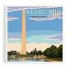 Lantern Press Washington, DC, Washington Monument Scene (Absorbent Ceramic Coaster,