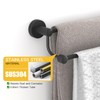 BESy Adjustable 16-26 Inches Double Bath Towel Bar for Bathroom