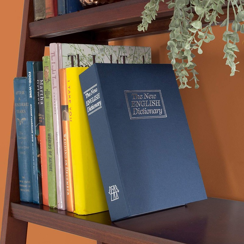 Book Safe with Combination Lock Dictionary Diversion Money Box, Portable