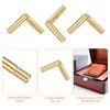 sourcing map 12Pcs Invisible Brass Barrel Hinge, 30x4mm Concealed Hinges,