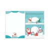 Bear Christmas Letter Paper Set with Envelope for Kids Girls