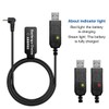 Baofeng 2.5mm USB Charger Cable with Indicator Light for BaoFeng
