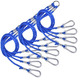 A1FISHER 4 Arm Crab Trap Harness with Heavy Duty Metal Hooks for Sailing Fishing Blue 3 Pack